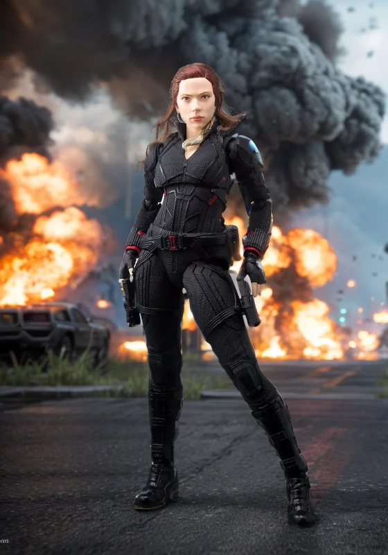 Hot Toys Marvel Black Widow Action Figure Avengers Game Toys Action Figures