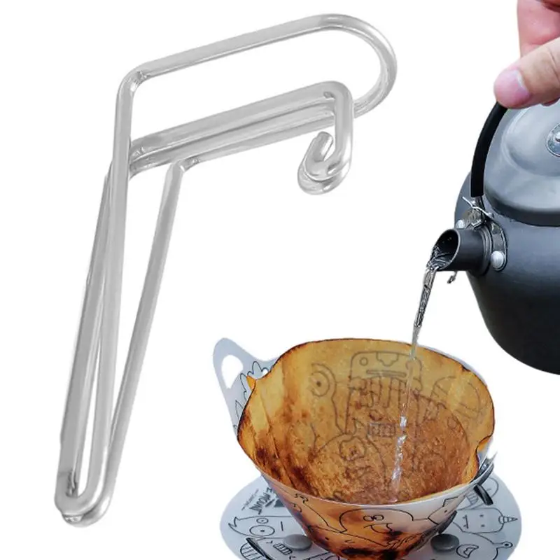 Stainless steel camping teapot