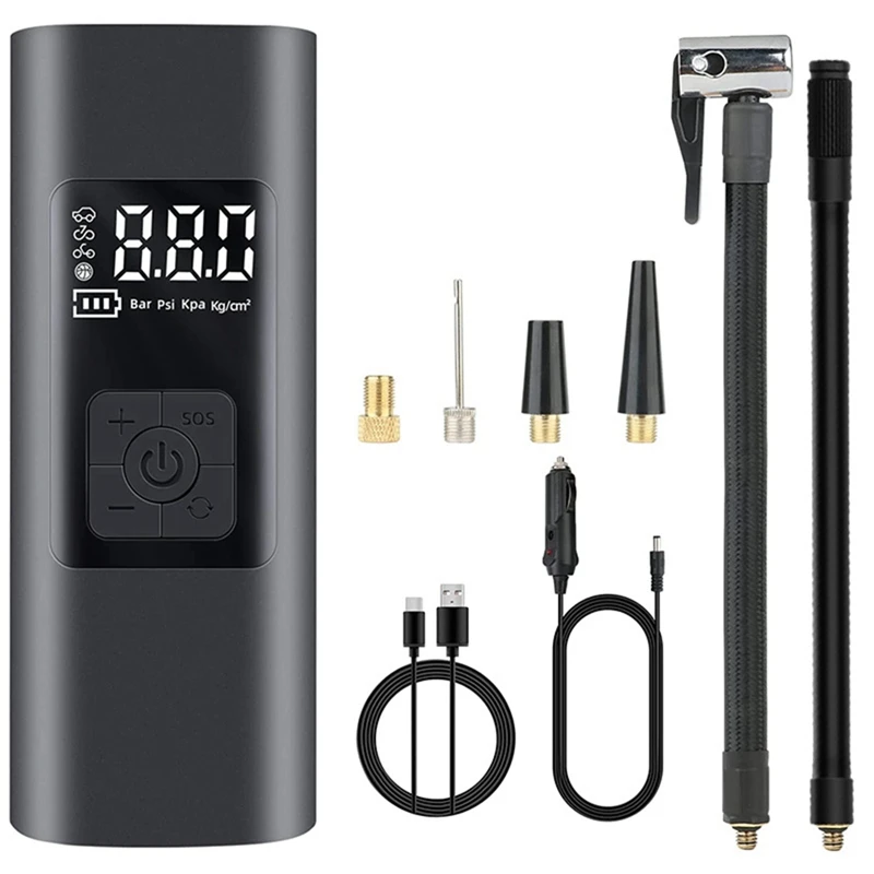 

Перезаряжаемый воздушный насос psi, мА, шинонасос, беспроводной портативный компрессор, цифровая фотография