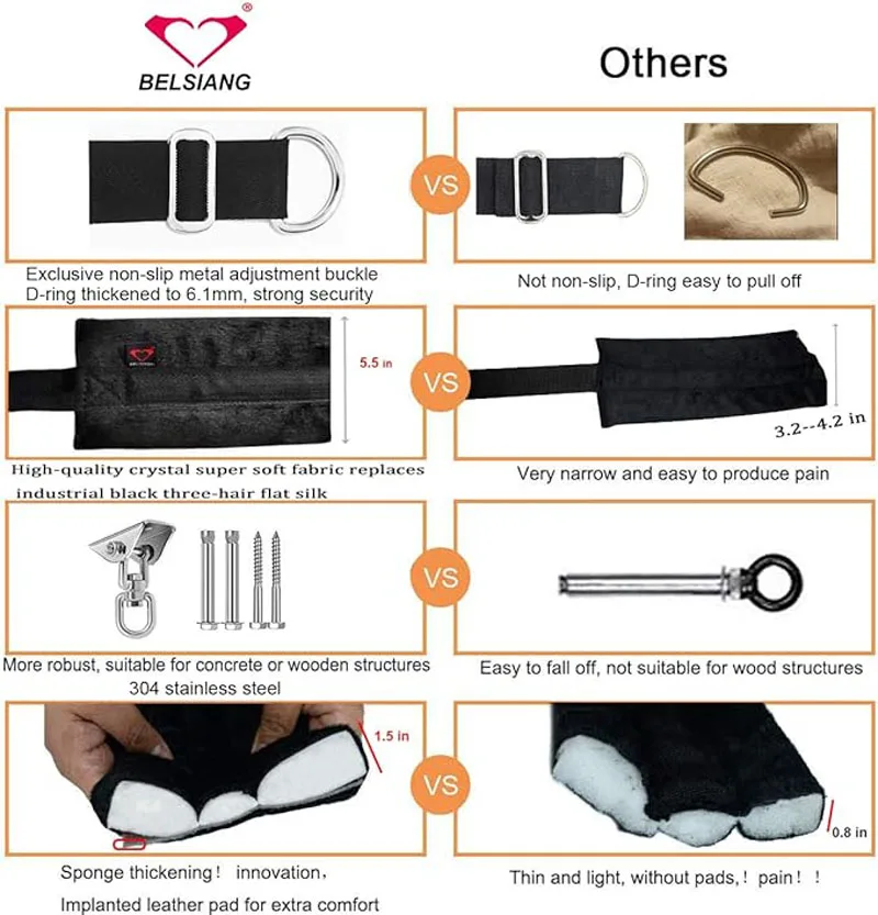Clitoral maintenance Adult Sex Swing and 360 Degree Spinning Indoor Swivel Swing Set with Premium Paint Stand and Widened Thick