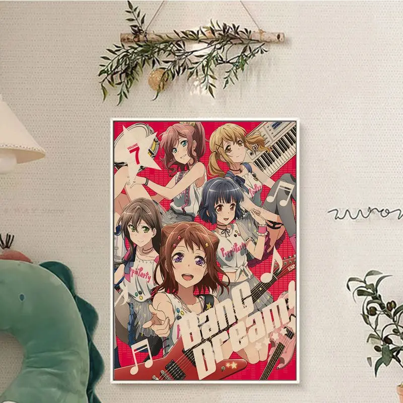 Anime BanG Dream! Girls Band Party! Classic Anime Poster Vintage Room Bar  Cafe Decor Room Wall Decor - AliExpress