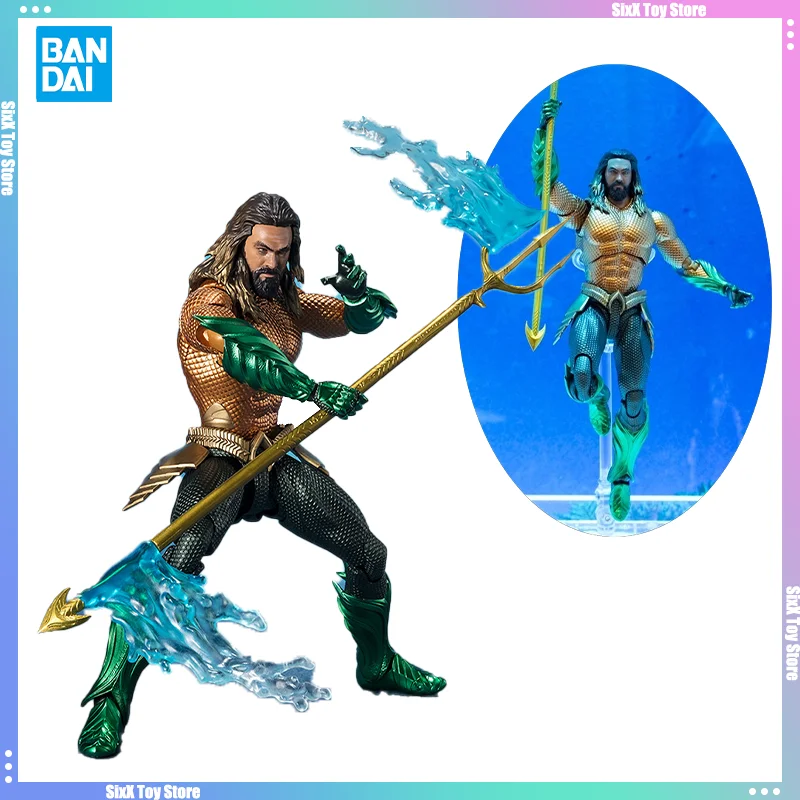 Originale Aquaman Action Figures Arthur Justice League Pvc Shf S.H.Figuarts Collection Figurine Bandai Model Statue Toys Gifts