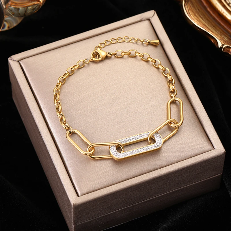  ★Slim Flag Logo ゴールドブレスレット thin snake bracelet (gold) #b25 | garcia