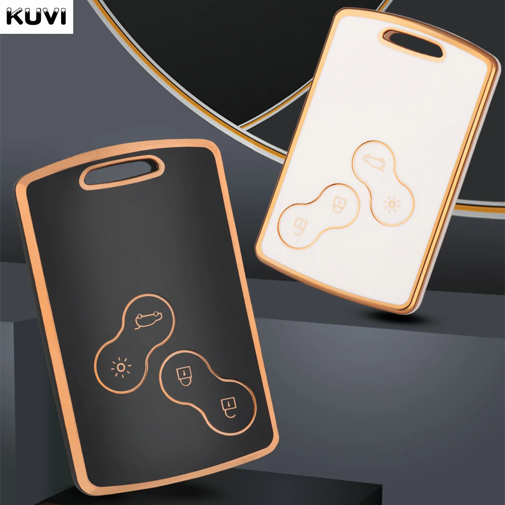 TPU-Car-Smart-Key-Case-Cover-Shell-Fob-per-Renault-Duster-Captur-Clio-Logan-Megane-1.jpg Chiave telecomando per Renault Duster Captur Clio Logan Megane 1 2 3 Koleos Scenic Nema Fluence Zoe Keyless - TPU Car Smart Key Case Cover Shell Fob per Renault Duster Captur Clio Logan Megane 1