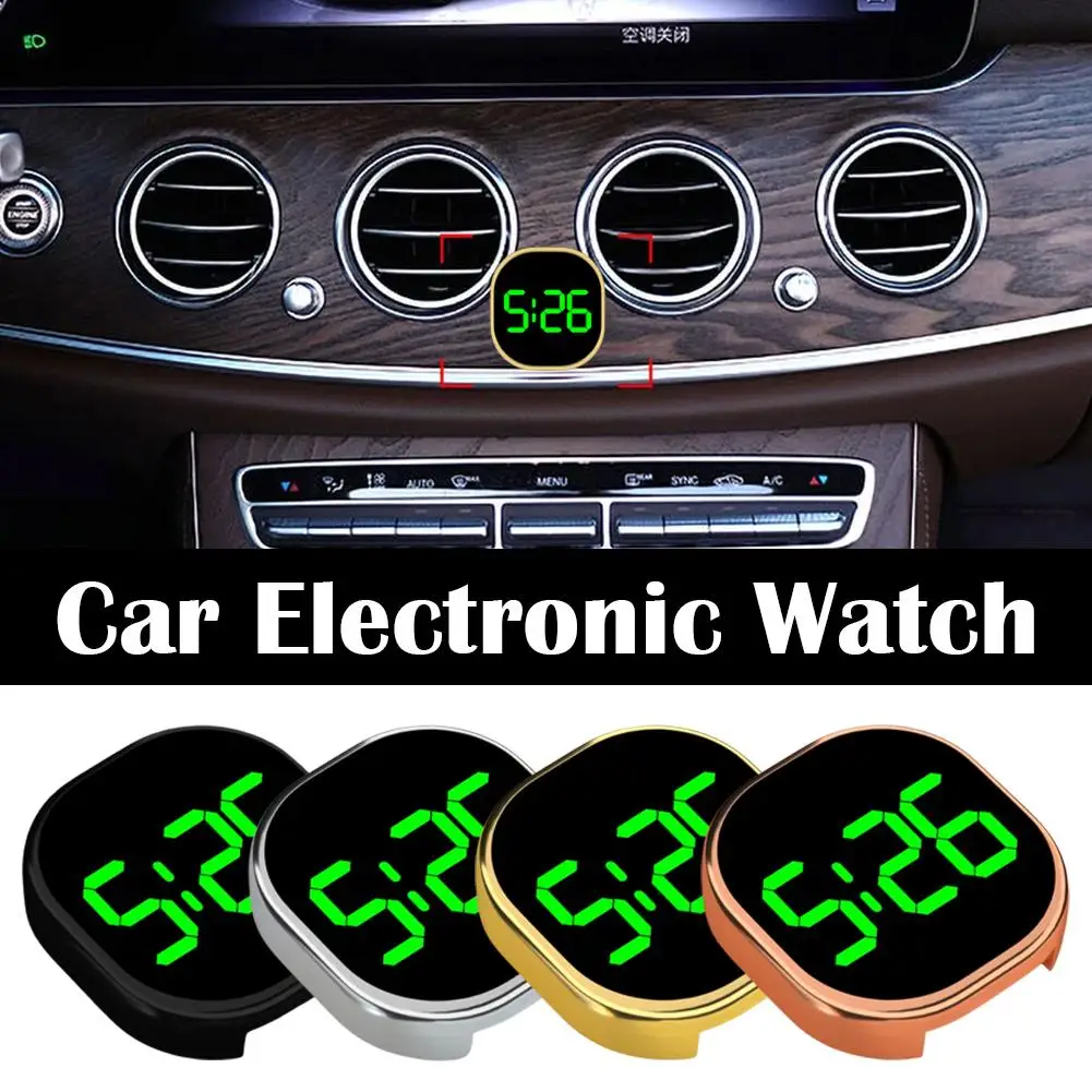 Fashionable Car LED Clock Touch-Control Dashboard Watch with LED Display Light for Fridge RV Classroom Travel Vehicle 4