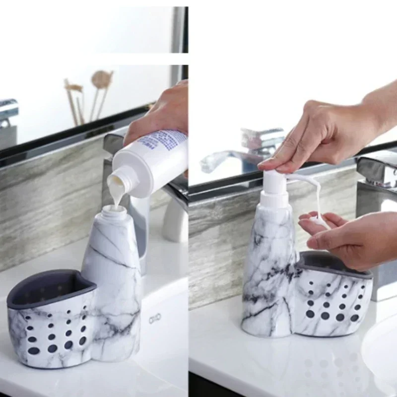 Soap Dispenser Multifunction Liquid Dispenser Home Detergent Storage Box Sponge Drain Rack Container