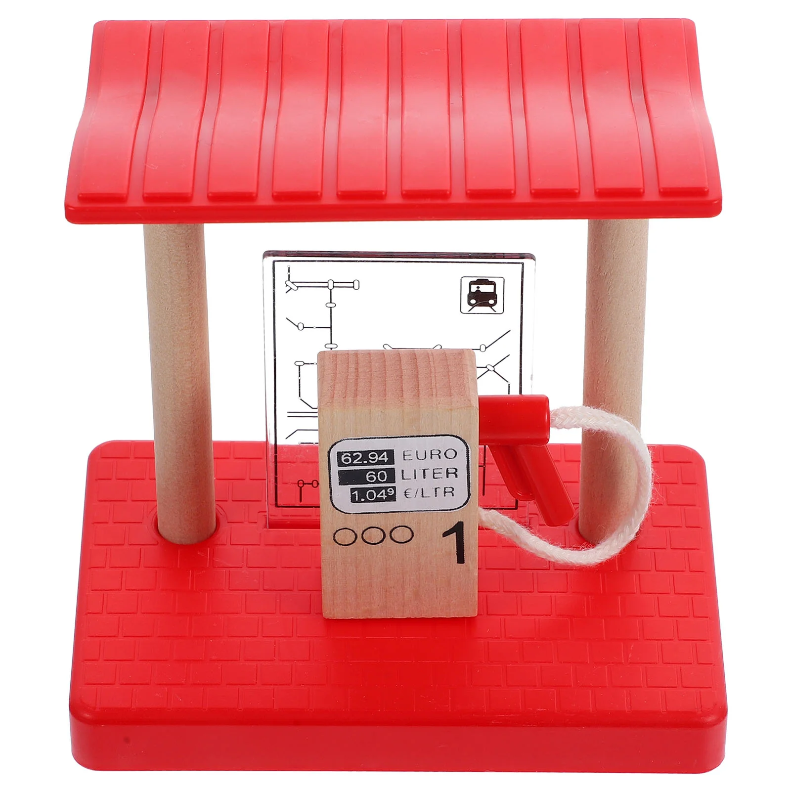 Wooden Toys Train Track Accessories Roadblock Model For Games Railway Decorative Children Wood Kids