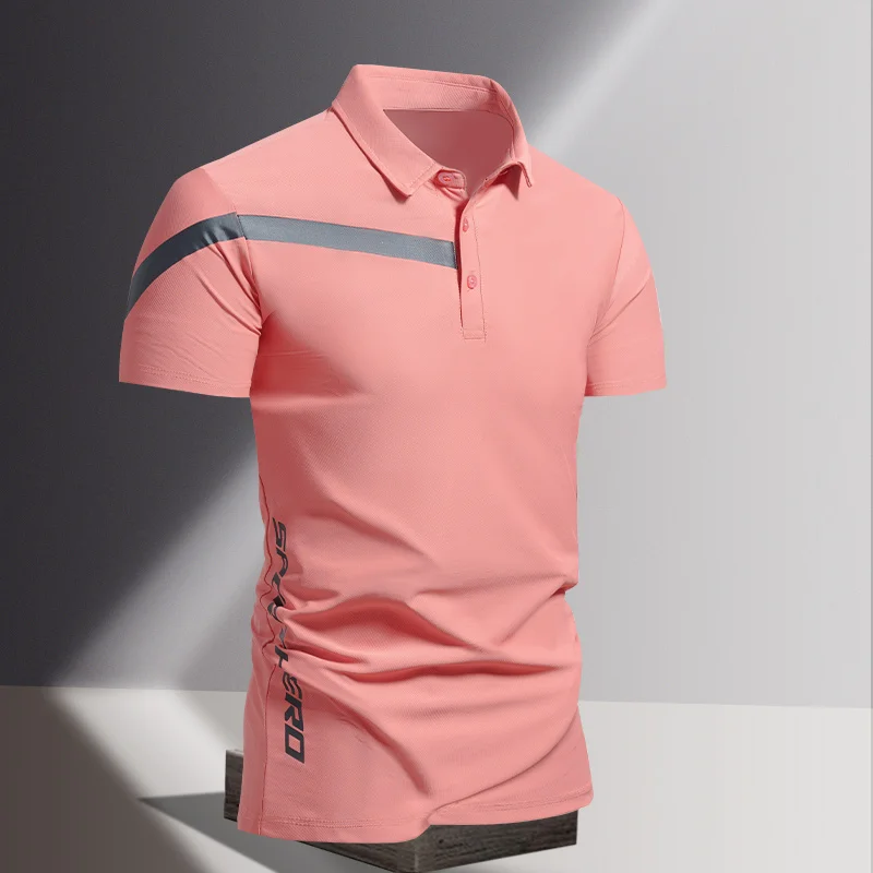 

Fashion Lapel Button Loose Printed Asymmetrical Polo Shirts Men's Clothing 2024 Summer New Casual Pullovers All-match Tee Shirt