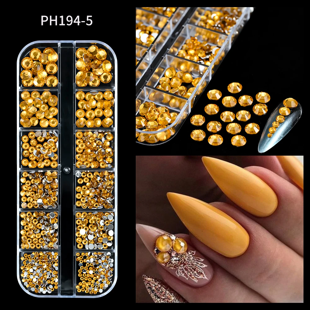 Sparkling Crystal Nail Art Rhinestones Kit with Tools
