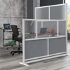 Stand Up Desk Store Expanse Modular Wall | 70''x 48''Wall | Expandable Partition Room Divider with Rearrangeable Frosted Acrylic 5