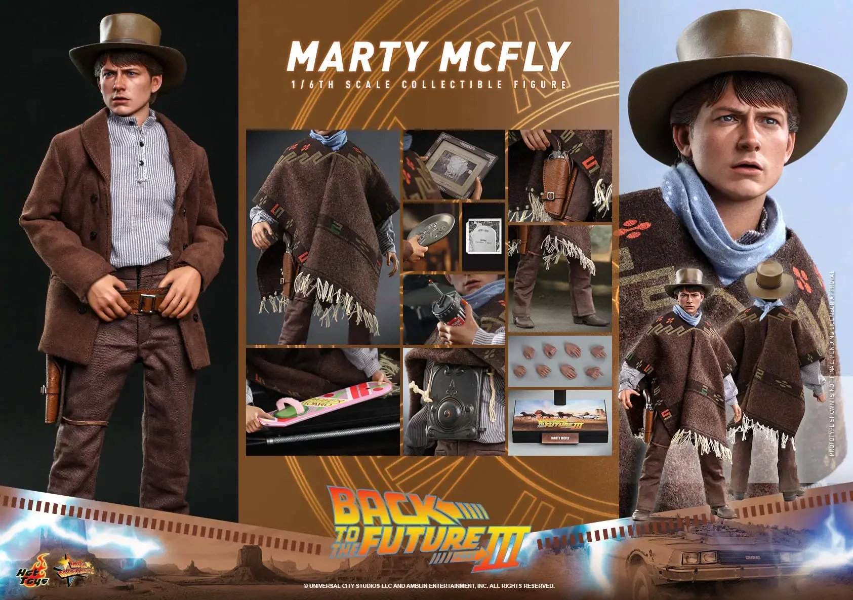 

In Stock Hottoys Mms616 Mms617 1/6 Soldier Collectible Toy Back To The Future 3 Martin 4.0 Dr. Brown 3.0 Figure Action Toys