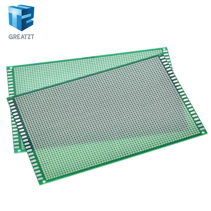 GREATZT 1/2/4PCS 12x18cm 120x180mm 단일 측면 프로토타입 PCB Arduino용 범용 인쇄 회로 기판 프로토보드