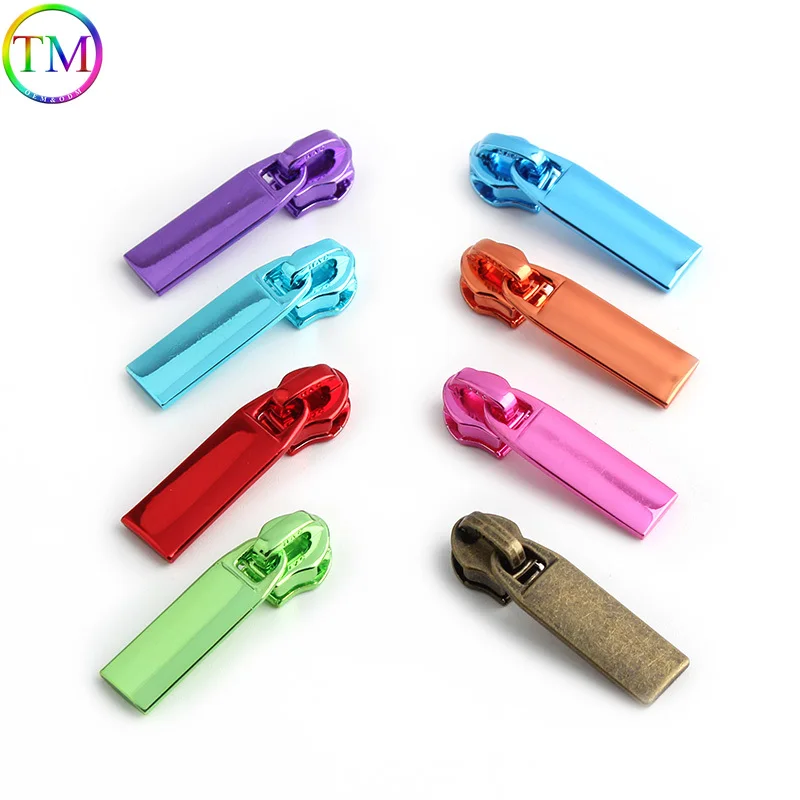 Colorful Detachable 5# Sewing Zipper Slider Puller Replacement Clothes Purse Garment For Purses Handbags Sewing Accessories Bag
