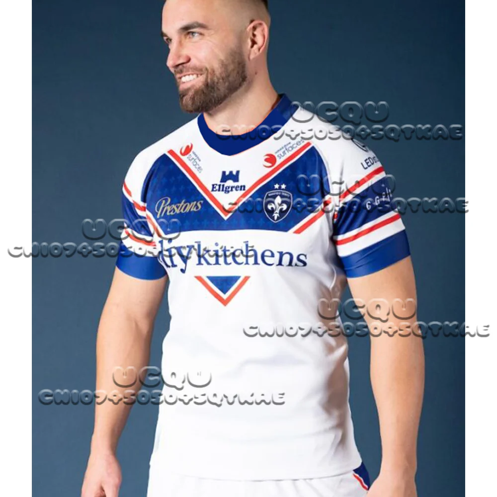 Rugby hombres y mujeres WAKEFIELD TRINITY ropa deportiva Inglaterra moda manga corta suelta transpirable camiseta