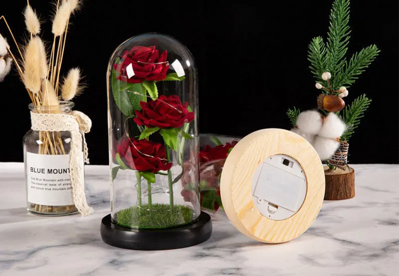 Creative Valentine's Day LED Rose Gift Detail