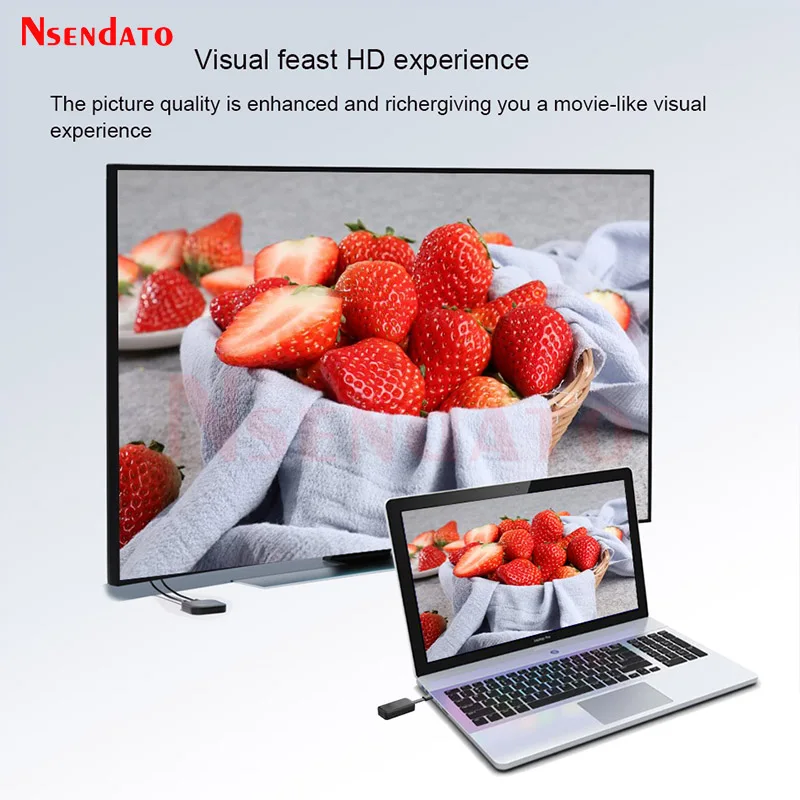 5G HDMI Wireless Video Transmitter Receiver Extender 50m 1 To 8 1080P HDMI Video Screen Share TV Stick For Camera PC To TV