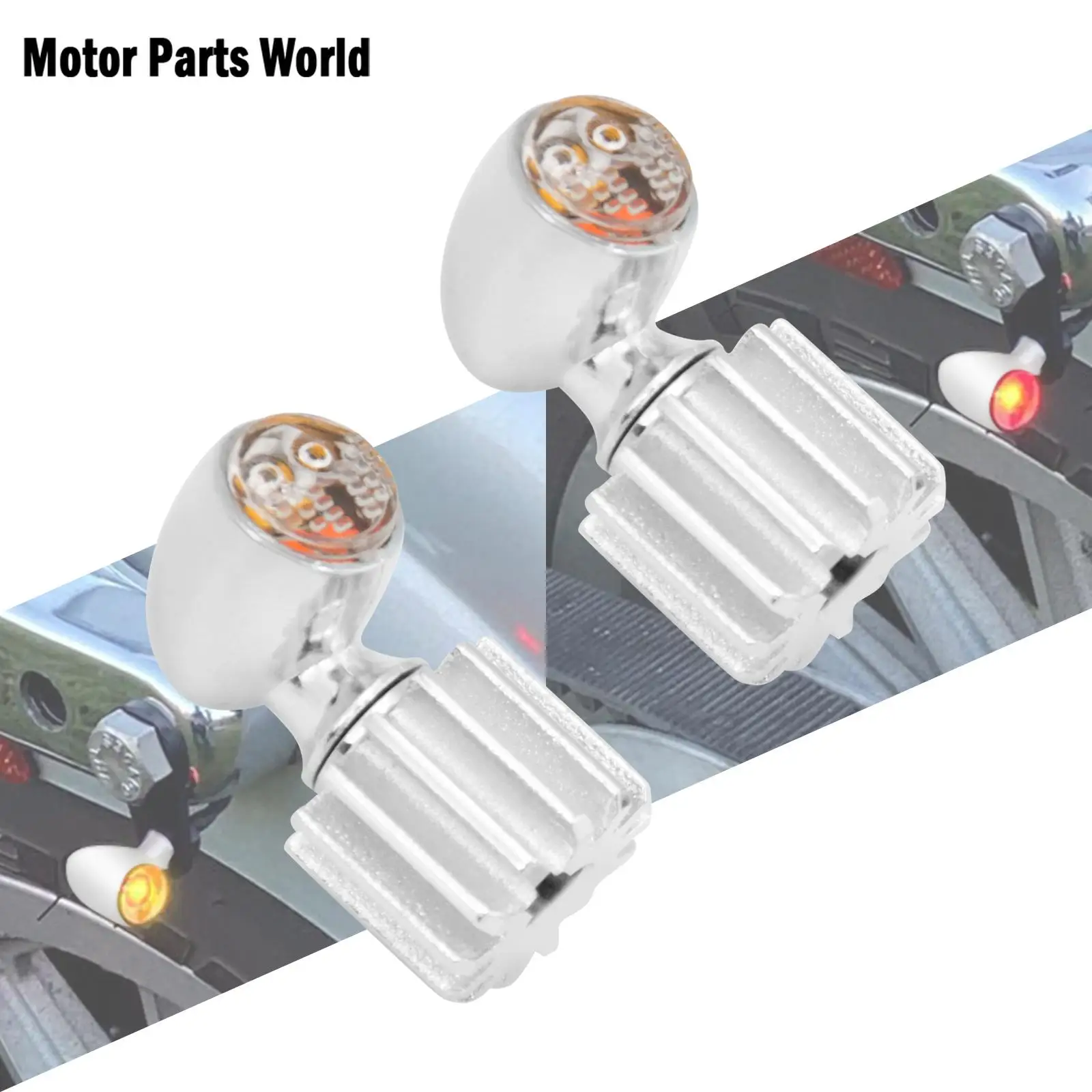 Motorcycle Universal Mini LED Turn Signal Indicator Blinker Light