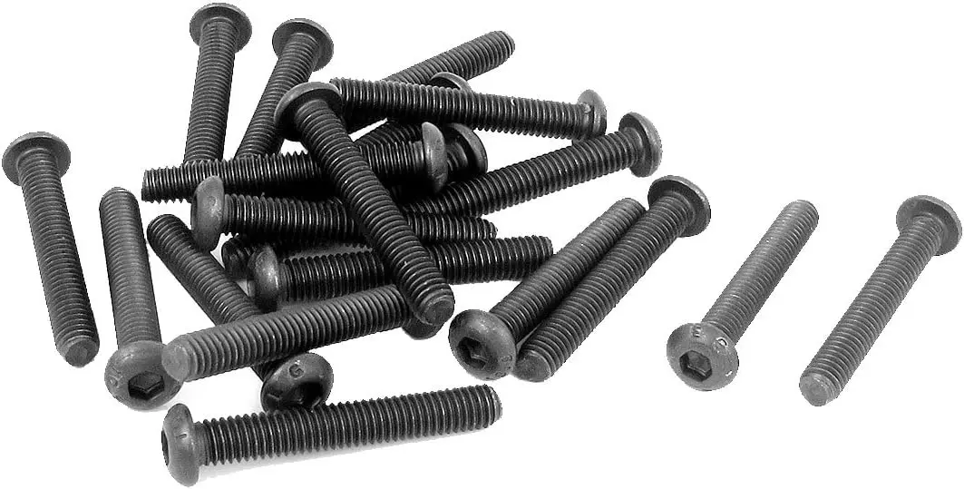 

Keszoox M6 x 40mm Alloy Steel Hex Socket Button Head Screws Black 20 PCS