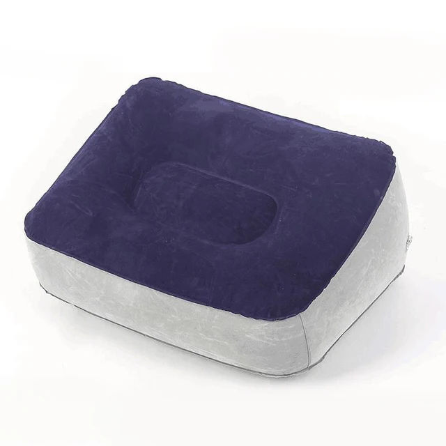 Inflatable Footrest Pillow PVC Foot Rest Air Pillow Cushion For Travel Office Home Leg Up Relaxing Feet Tools Under Desk 6