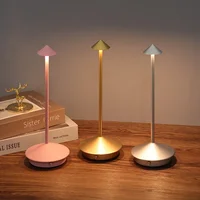 Type-C Rechargeable Table Lamp Creative Dining Touch Led Hotel Bar Coffee Pina pro Table Lamp Lampada Da Tavolo Decorative Lamp 1