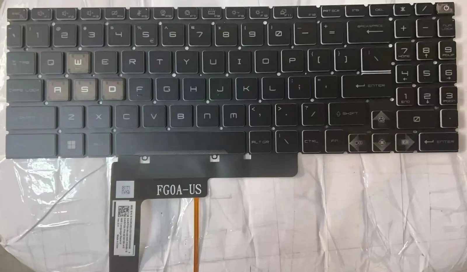 Teclado Retroiluminado Azul dos Eua Nova Chave para Msi Katana 17 B12vek B12vfk B12vgk B13vek B13vfk Ms17l5