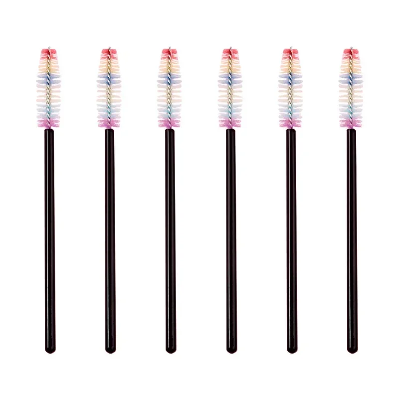 50pcs Colored Eyelash Brush Lash Mascara Wand Eyelash Curler False Lash Extension Tool Bendable Brow Brush Comb LAUKISS 5