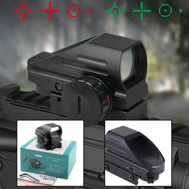 Mira holográfica de punto rojo para caza, reflejo táctico de 3 retículas  diferentes, montaje de Mira lateral AK, accesorios para Airsoft - AliExpress