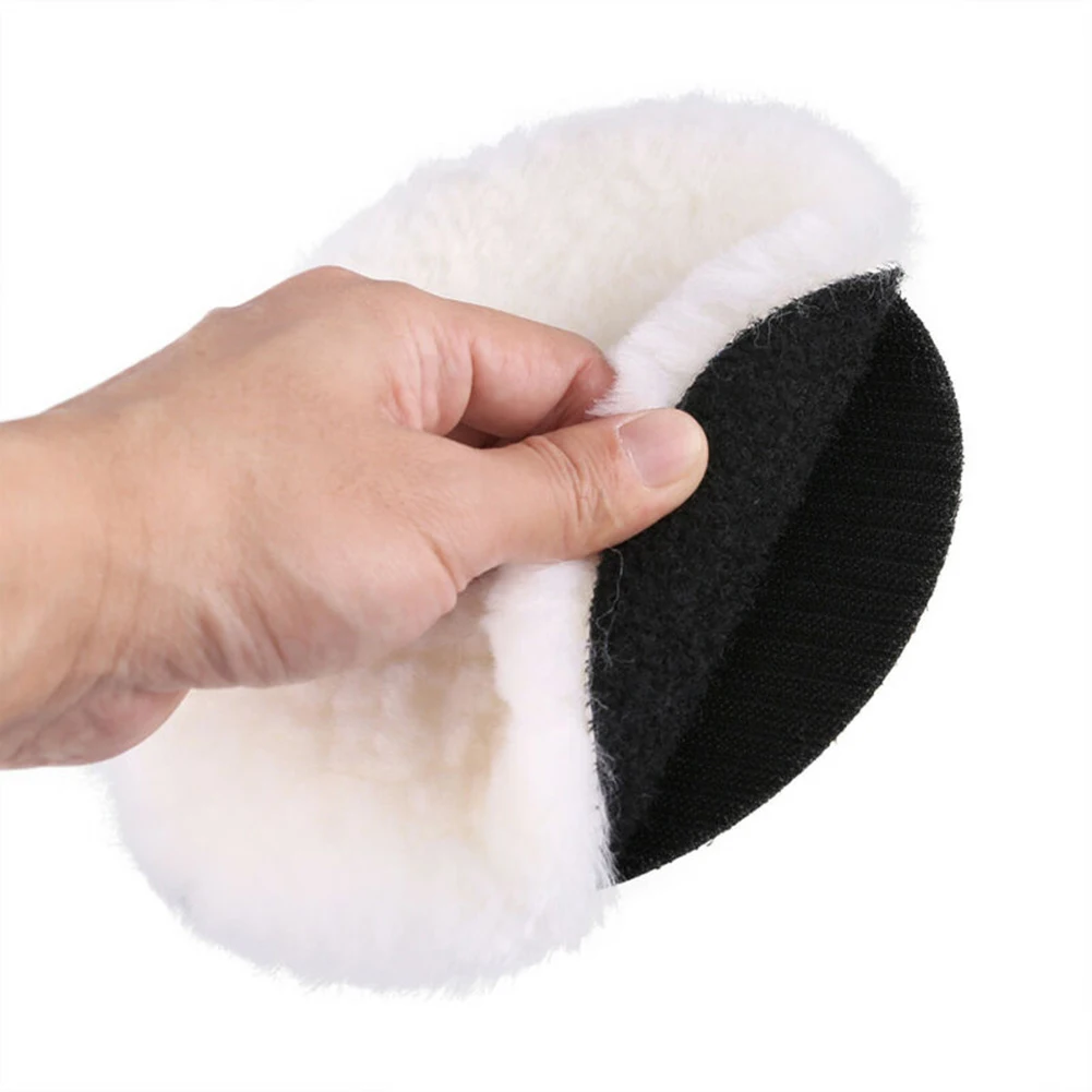 Car Polishing Pad car polishing pad car polish pad wool polishing pad polishing wheel disc 2pcs 5/6/7 Inch Car Polishing Pad Wool ing Polishing Disc Waxing Disc Polisher Adapter Automotive Care Clean ing Pads
