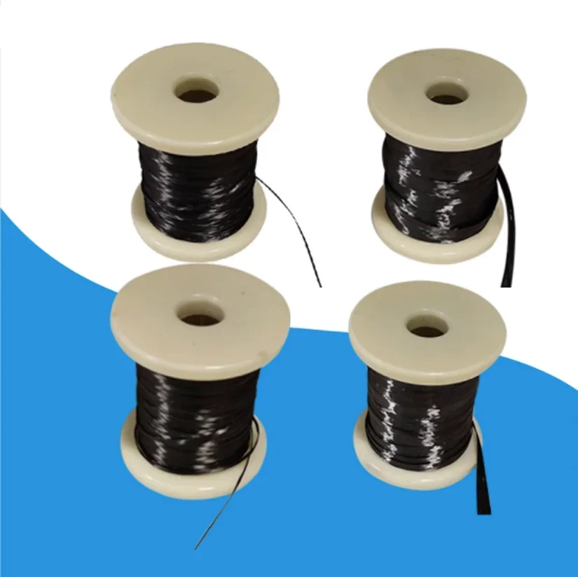 3K/6K/12K/24K Carbon Fiber Wire High Temperature Resistance Conductive And Tensile Resistance Conductive Heating Wire