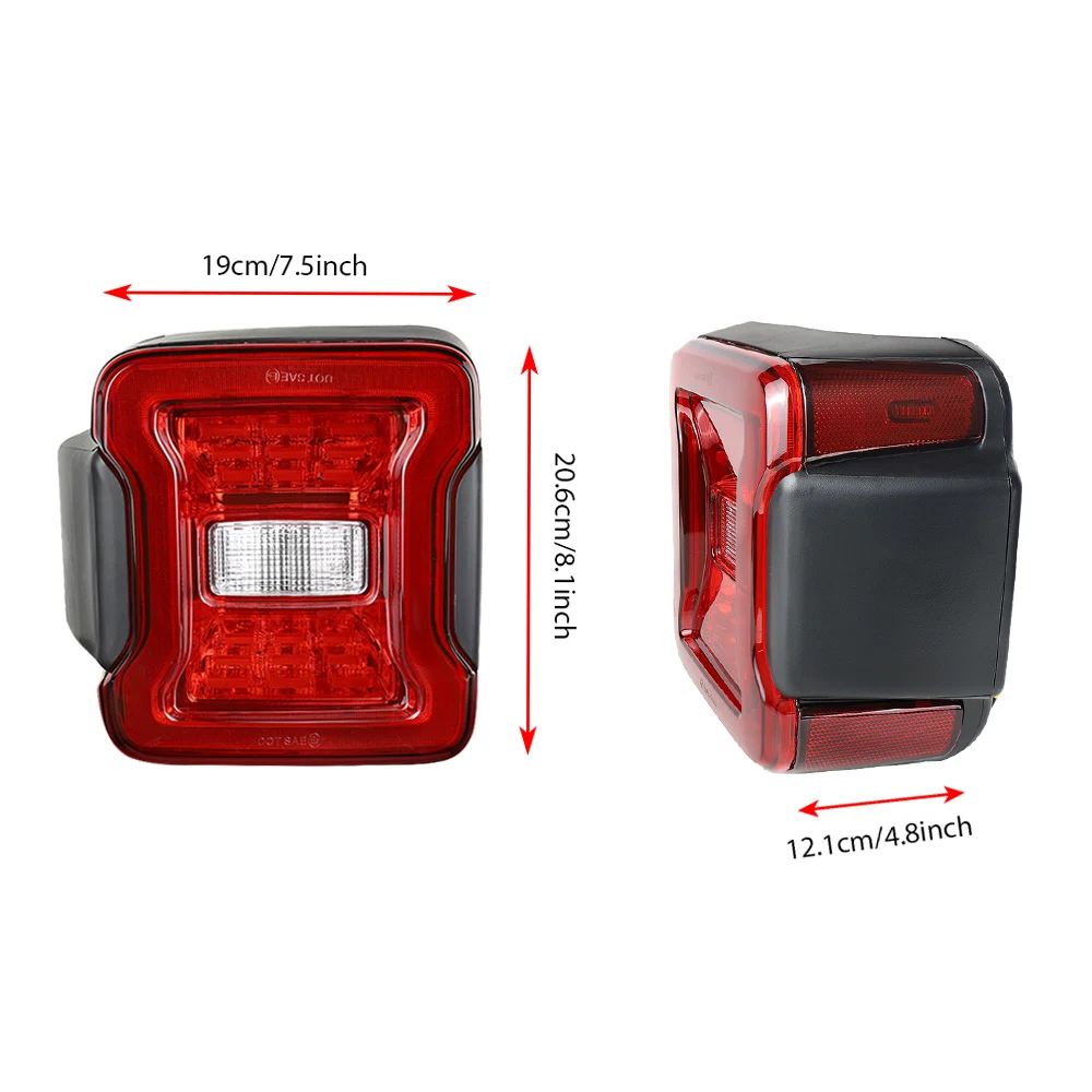 LED テールライト ジープラングラー JL 2018-2023 リアランプブレーキ