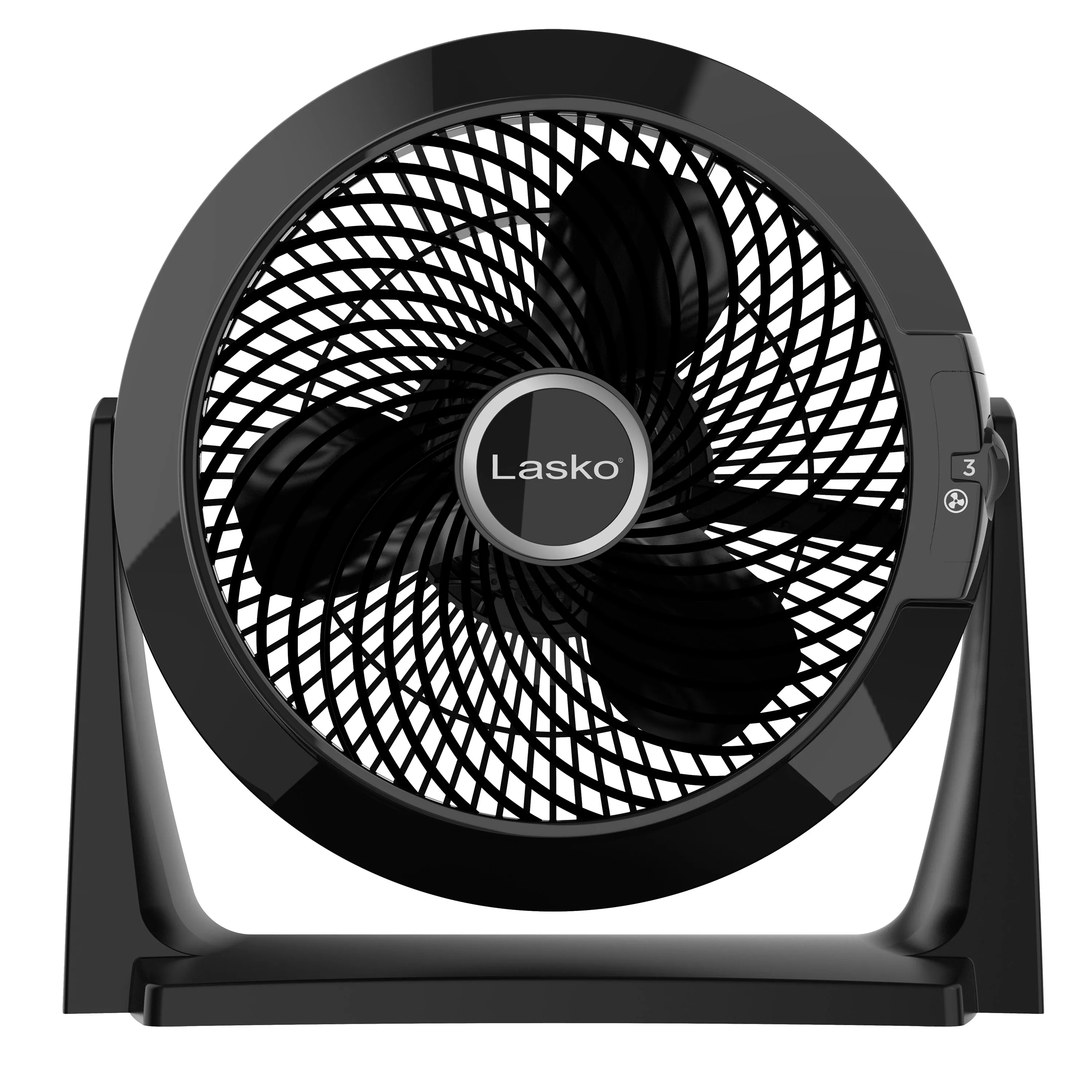 Lasko 10 Air Flexor 3- Speed High Velocity Floor Fan , 3635, Black Fan  Portable