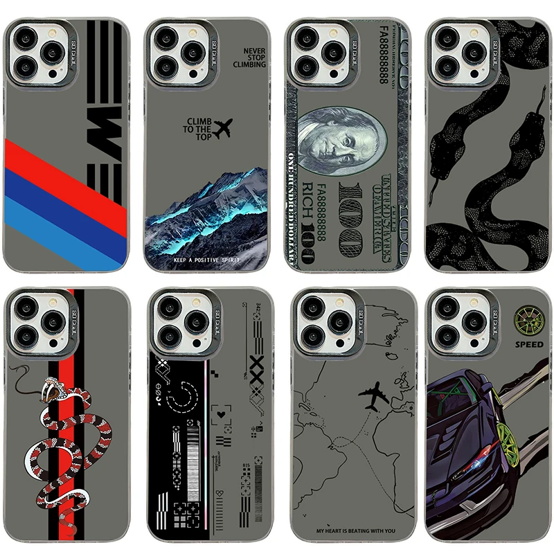 Sleek Laser Hard PC+TPU Phone Case Back Cover