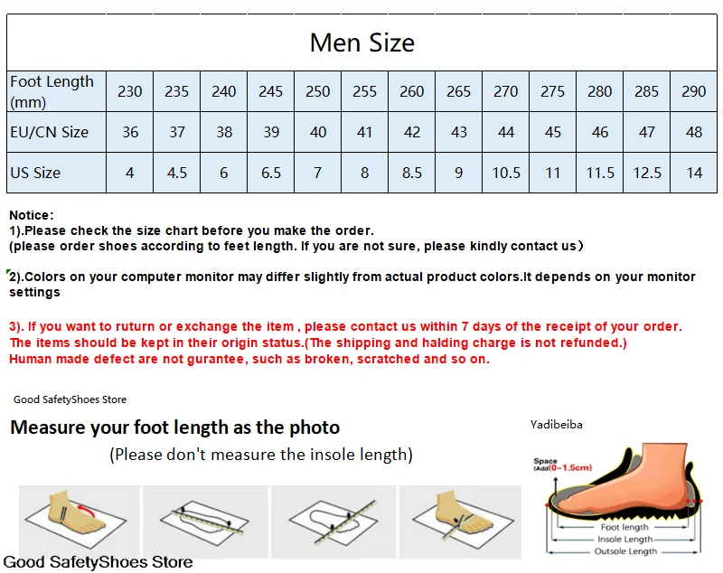 Men Sport Safety Shoes Air Cushion Work Sneakers Anti-Puncture Breathable Work Shoes Boots Men Women Steel Toe Shoes Lightweight