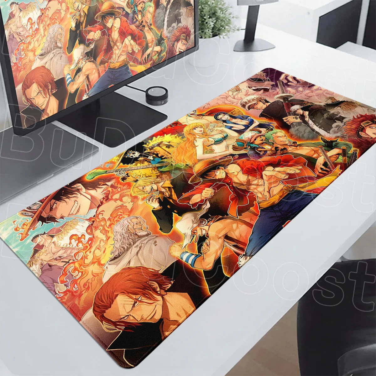 Alfombrilla de Ratón de Anime Japonés, Antideslizante, de Goma, para Oficina, Alfombrilla de Escritorio de One Piece, Protector de Teclado para Juegos, Impresión HD, Accesorios para Juegos de Computadora