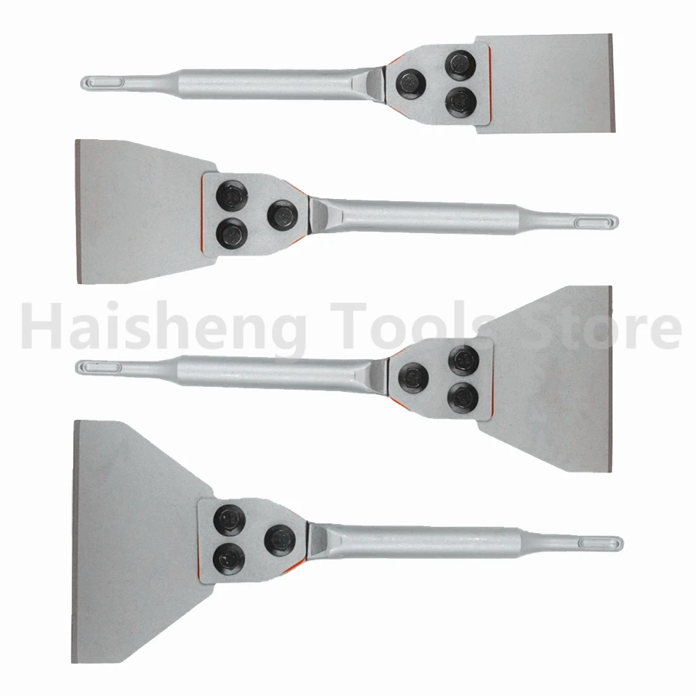 SDS Plus Floor Scraper Electric Hammer Replaceable Blade Scaling Chisel Shovel for Tile Brick Concrete Wall Removal Tools 2