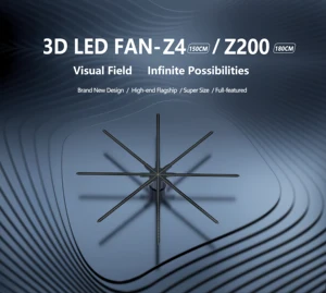150 см 3D голографический вентилятор проекционный настенный WIFI рекламный аппарат большой размер высокое разрешение 2048*2880 подвесное изображение