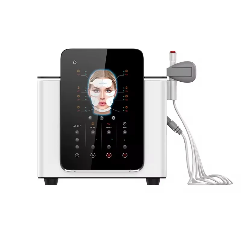 Skin lifting jawline sculpture forehead wrinkle removal microcurrent machine
