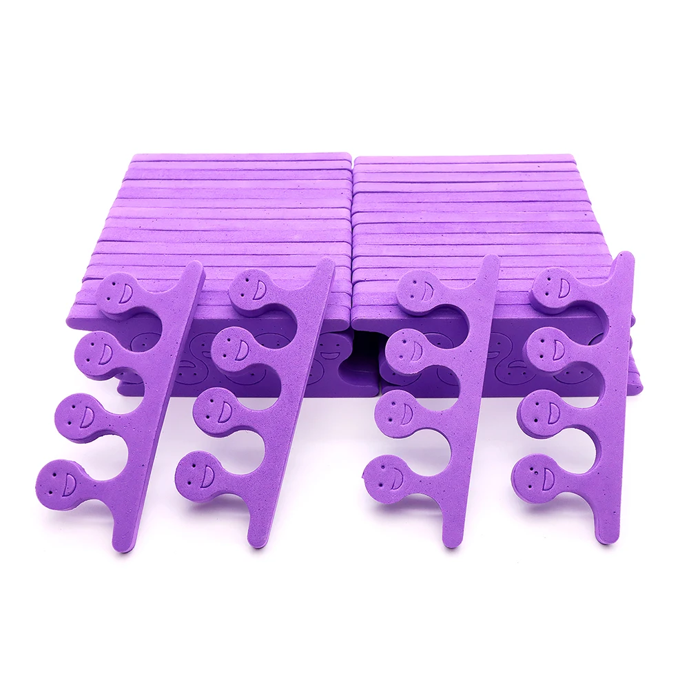 50/100Pcs Nail Art Toe Separator Finger Feet Sponge Soft UV Gel Polish Beauty Tool Manicure Pedicure Pack