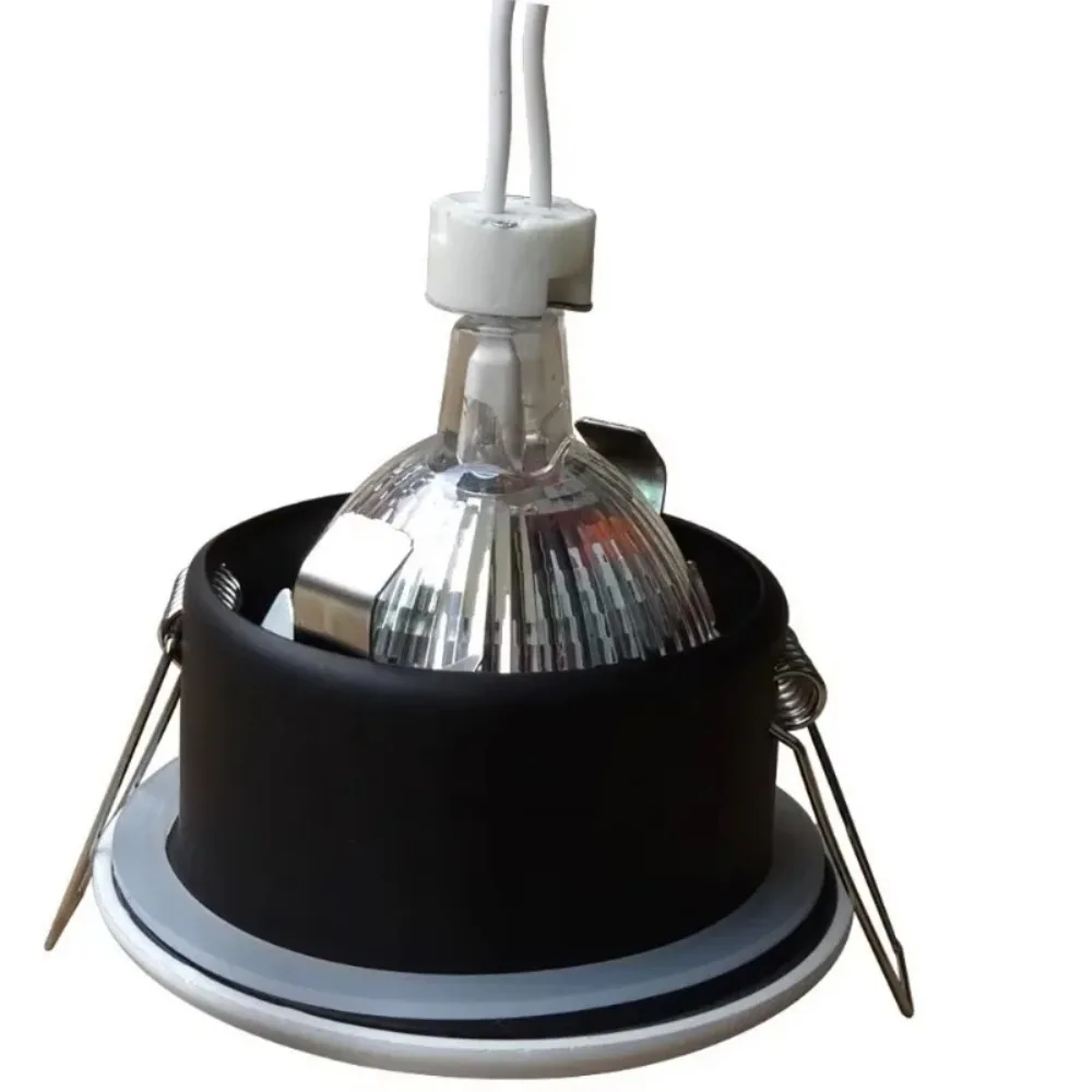 1/10PCS 원형 매립형 스포트라이트 IP65 GU10 LED 다운라이트 천장 스포트라이트 욕실 방수 주조 알루미늄 매립형 조명