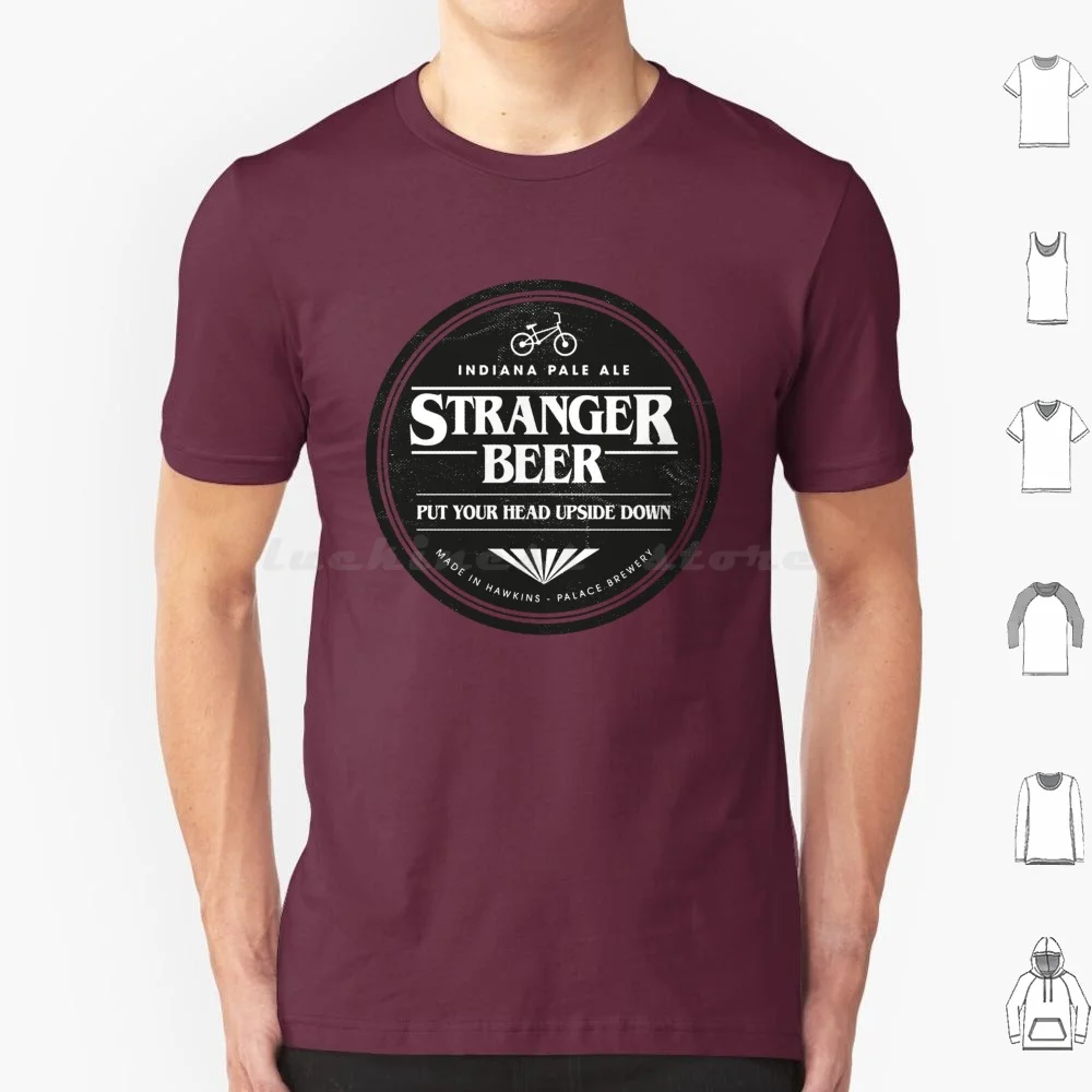 thumbnail image 1 of Camiseta Stranger Beer para hombre, mujer y niño, talla 6Xl, Stranger Beer Things, Eleven 11, Hawkins, Indiana, etiqueta IPA al revés, 1 of 5