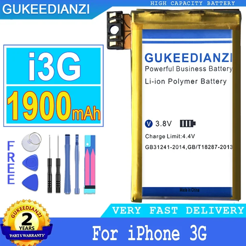 Batteria Gukeedianzi Per Apple Iphone 3G Iphone 3G 3Gs 4S 5 5S 5C 6 6S 7 8 Plus Per Iphone5 Iphone6 Iphone6S Bateria