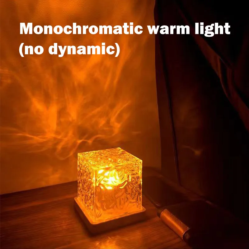 16 Colors Ocean Wave Projector Light Midnight Aura Aurora Glow Lamp Home Office Bar Restaurant Underwater Projector Night Light
