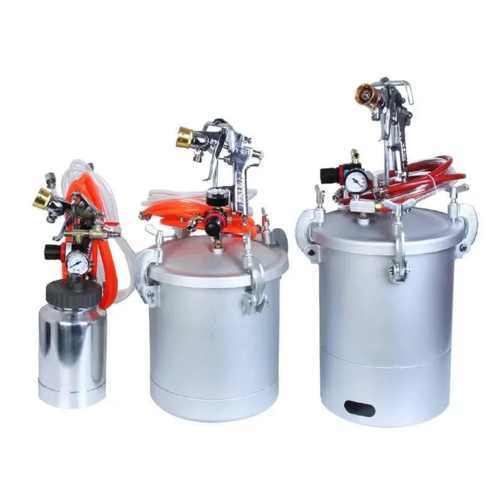 

Hot selling 2L paint pressure tank with colorful air spray gun