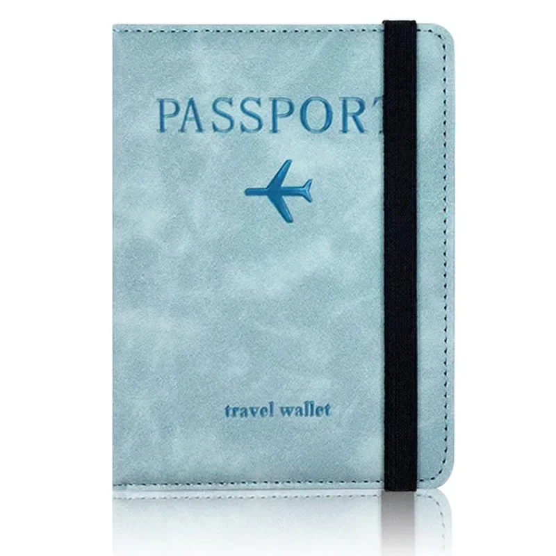 Premium Leather RFID Blocking Card Case & Passport Holder Wallet