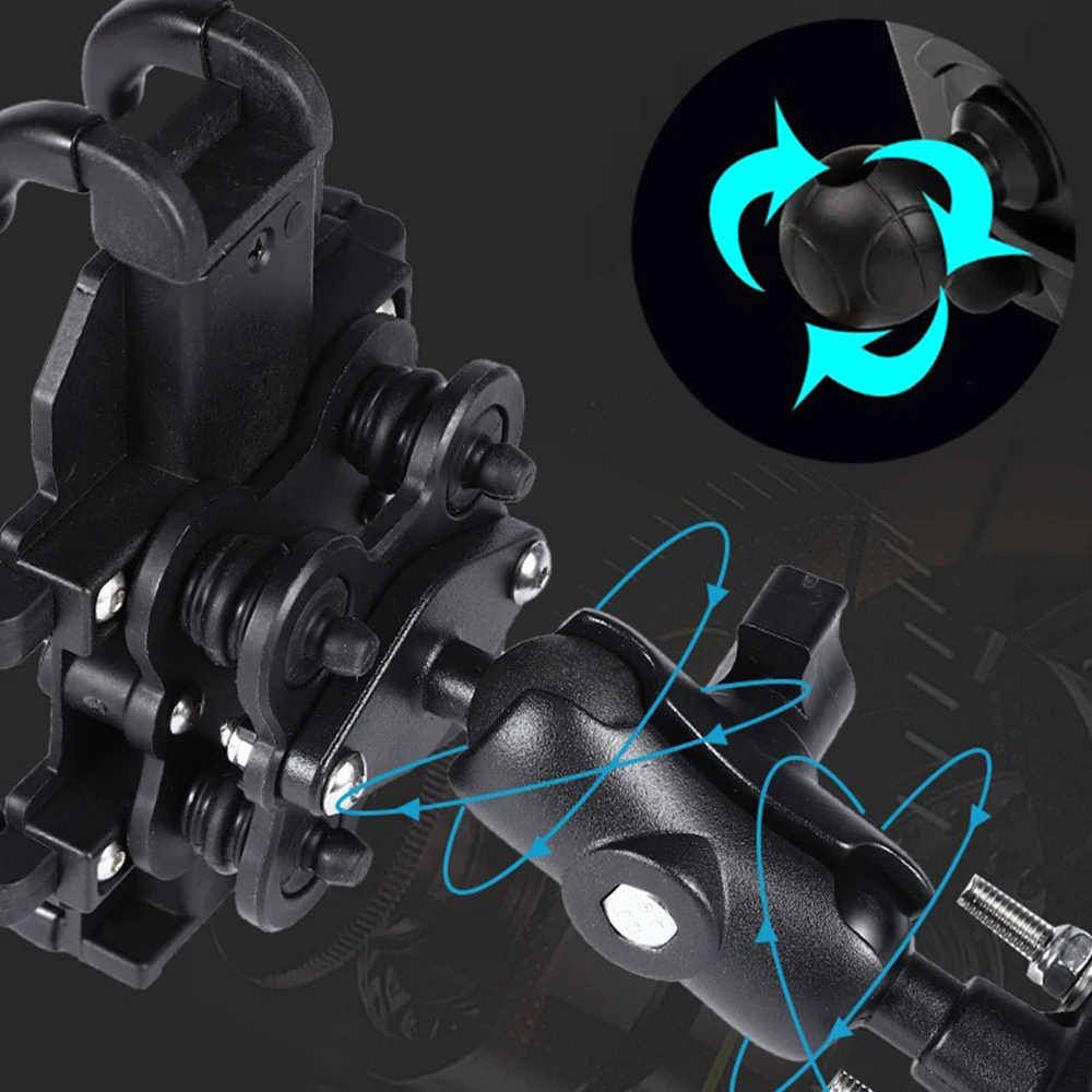 Universal Motorcycle Mobile Phone Holder and GPS Bracket Accessory