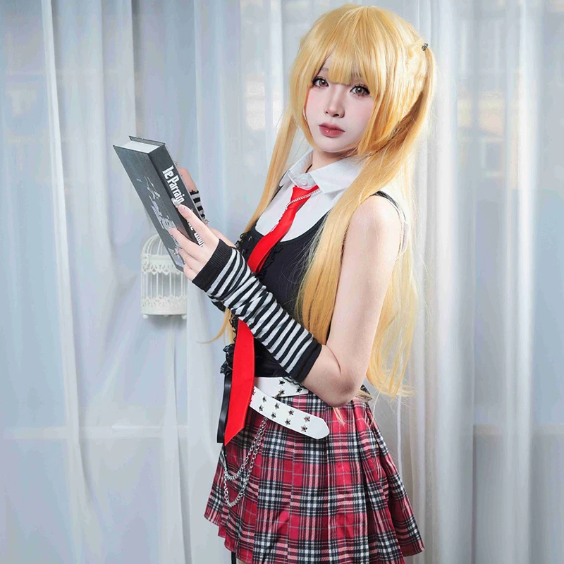 

Anime DEATH NOTE MisaMisa Cosplay Costume Suits Adult Women Shirt Vest Skirt JK Uniform Halloween Party Outfits Accessory Props