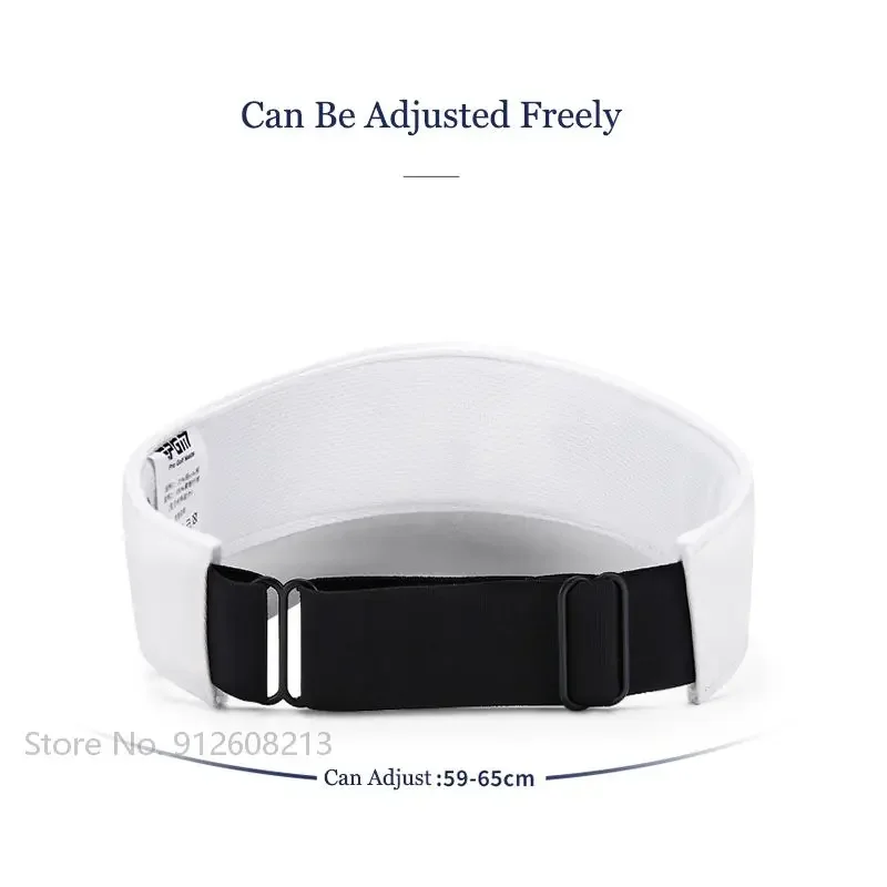 PGM Men Golf Empty Top Hats Male Sunscreen Sport Golf Peaked Caps Casual Embroidery Sun Visor Cap Anti-sweat Adjustable Hats