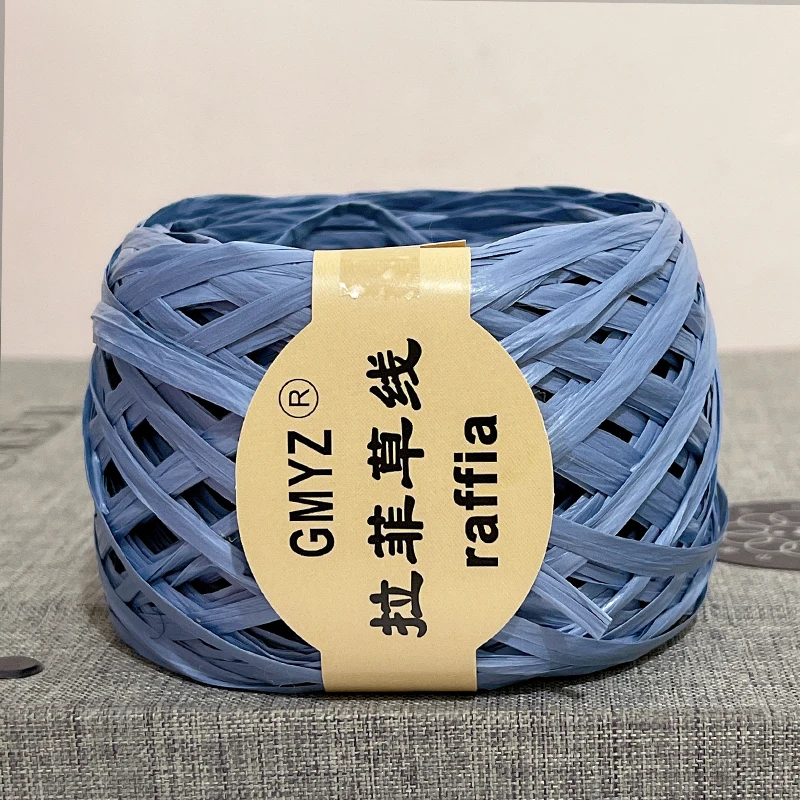 100M/Roll Washable Japanese Plant Raffia Straw Thread Hand-Woven Bag Summer Knitted Hat Hook Crochet Line DIY Eco Friendly 3
