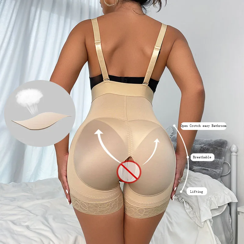 Open Bust Bodysuits Tummy Control Panties Removable Straps High Waist Shaper Open Crotch Women Shapewear waist trainer women body shaper sexy bodysuit