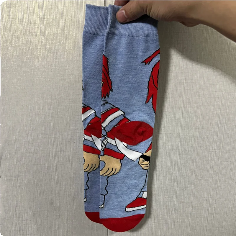 Anime Chucky Novelty Stocking Adult Daily Wear Good Guys Cosplay Cartoon Sports Socks Christmas Festival Gift anime socks anime stockings